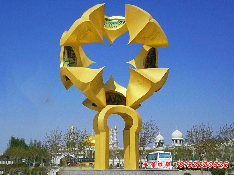 不銹鋼山鷹 廣場(chǎng)景觀雕塑 (1)