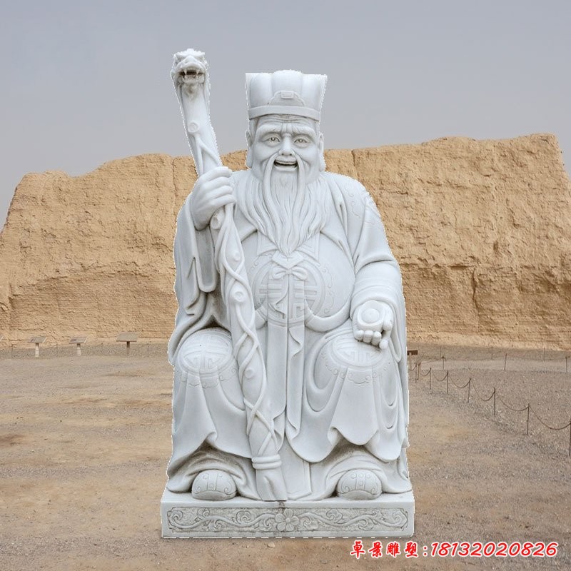 土地公石雕，大理石福德正神[1][1]