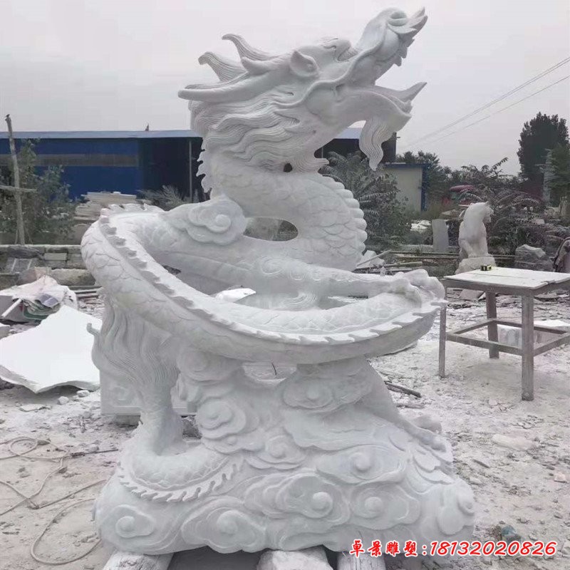 漢白玉石雕龍，神龍石雕[1][1]