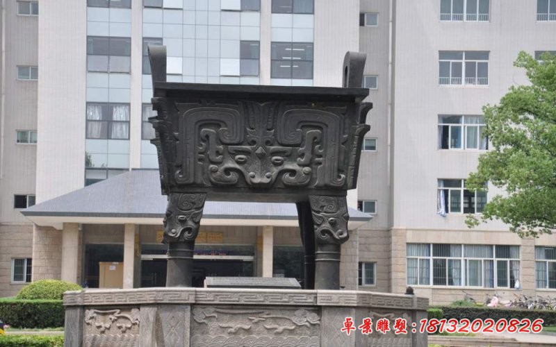 銅鼎雕塑，小區(qū)銅雕鼎 (1)[1][1]