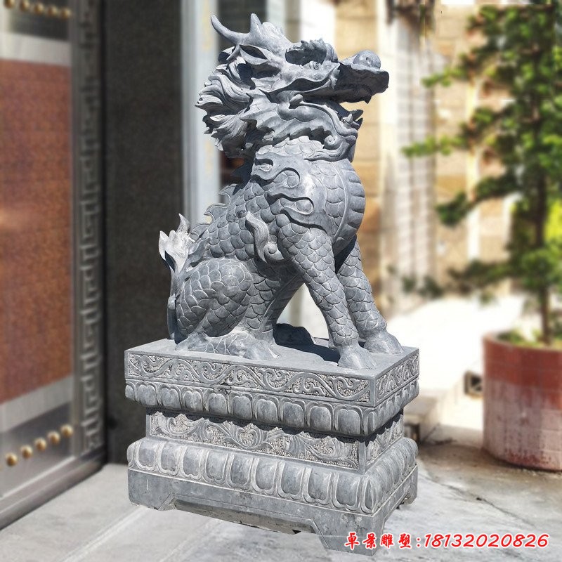 門(mén)口麒麟石雕 (2)[1][1]