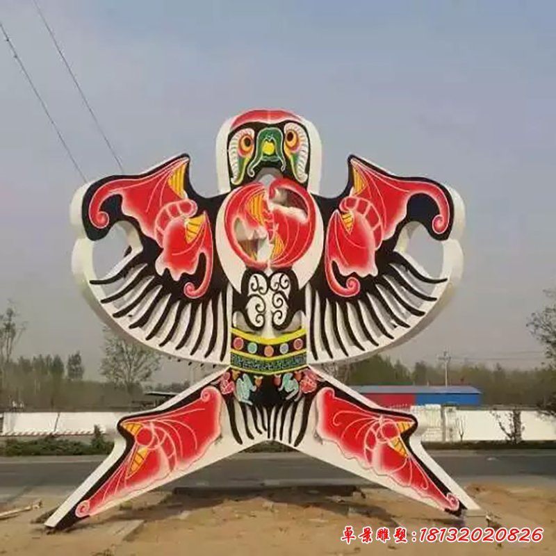 不銹鋼風箏雕塑，廣場風箏不銹鋼雕塑 (1)