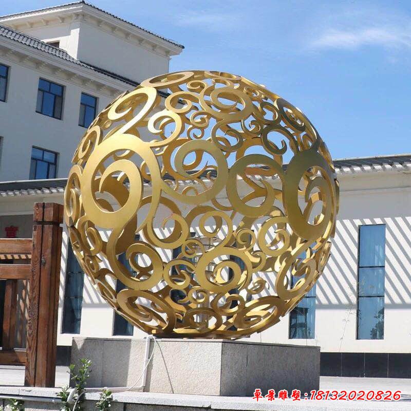 不銹鋼雕塑球 不銹鋼鏤空球雕塑定做來宏恒，不銹鋼噴泉藝術(shù)品制作 不銹鋼雕塑價(jià)格低16446830 (5)