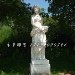 漢白玉美女雕塑，西方美女石雕