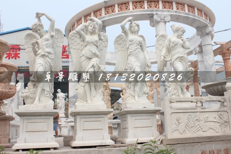 四季女神石雕，漢白玉四季女神雕塑