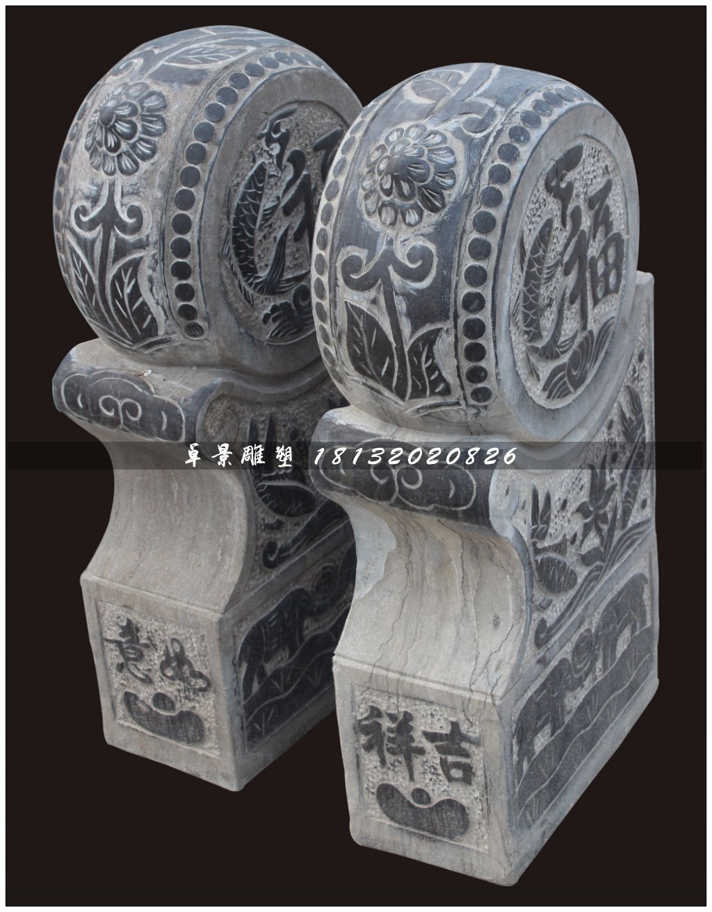 石鼓，門墩，仿古門墩