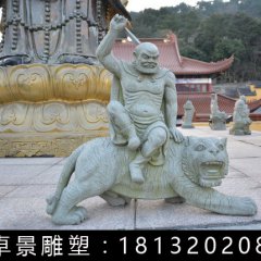 伏虎羅漢石雕，公園人物石雕