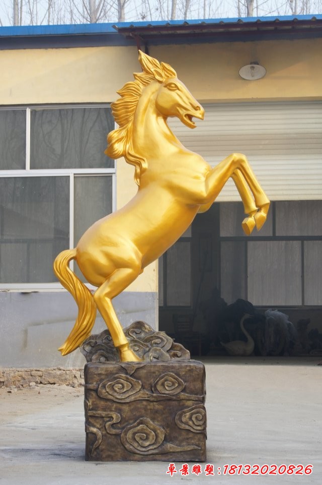 銅馬雕塑,立馬成功銅雕