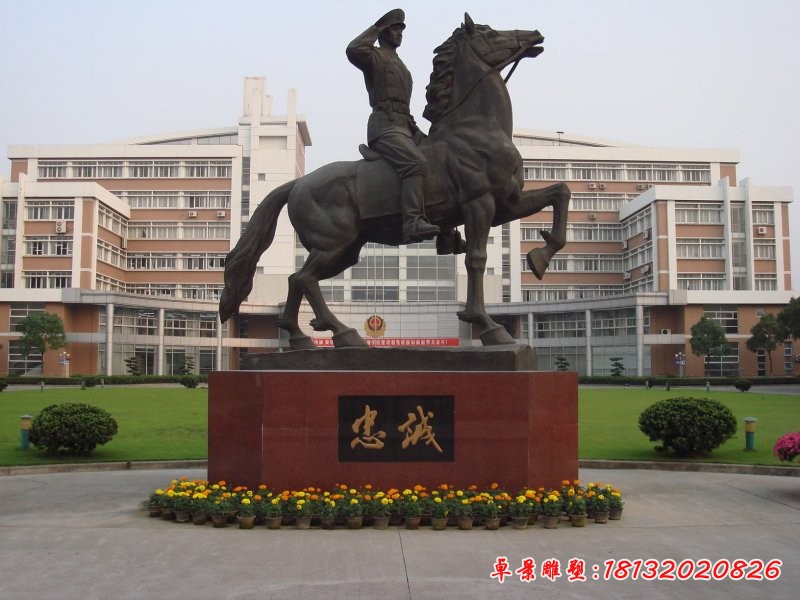 騎兵銅雕，廣場景觀銅雕