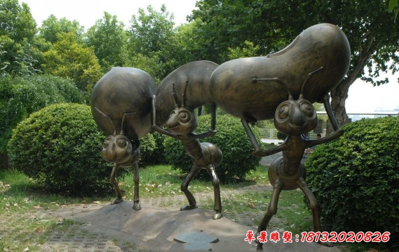 螞蟻銅雕，公園螞蟻雕塑，景觀銅雕