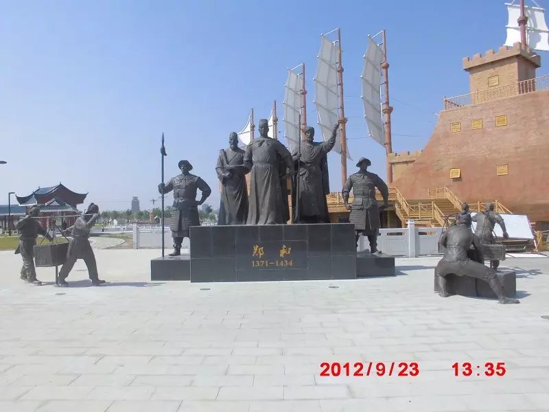 鄭和銅雕，古代名人銅雕