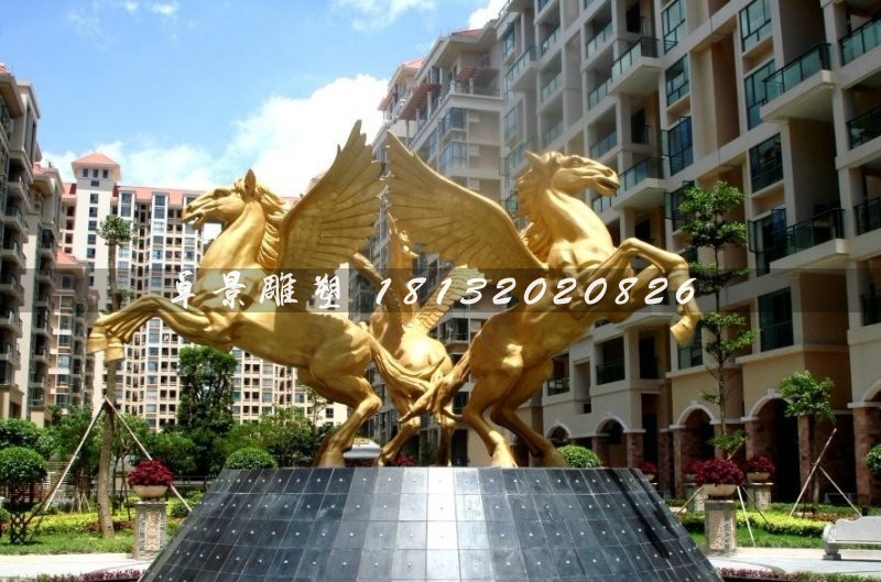 飛馬銅雕，廣場(chǎng)飛馬雕塑