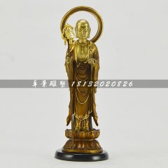 地藏菩薩銅雕，鑄銅佛像雕塑