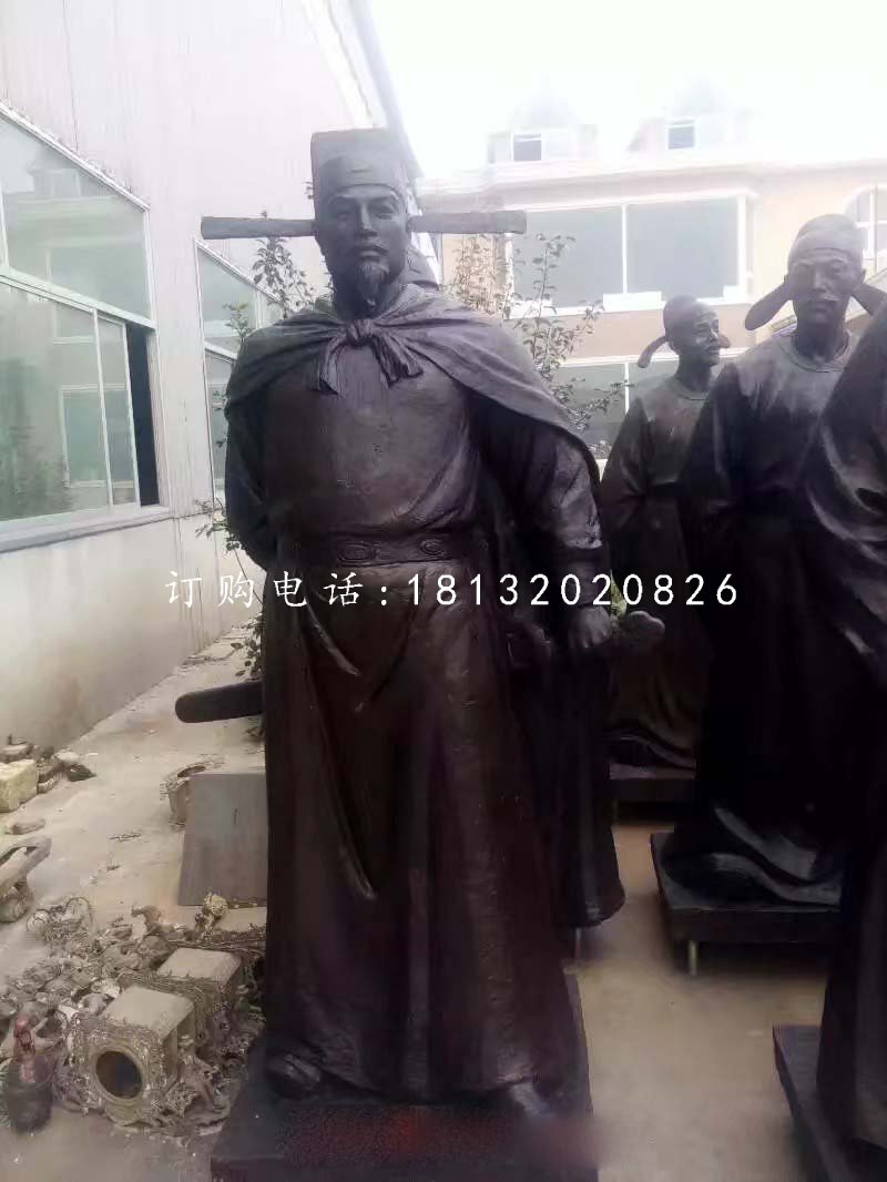 文天祥銅雕，古代人物銅雕