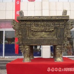 銅雕鼎，企業(yè)銅鼎雕塑
