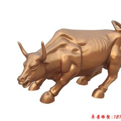 銅牛雕塑，廣場(chǎng)華爾街牛