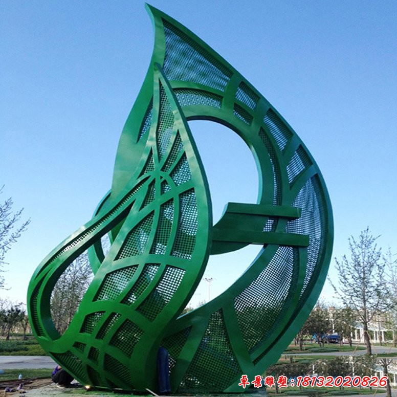 廣場(chǎng)不銹鋼抽象大型樹葉