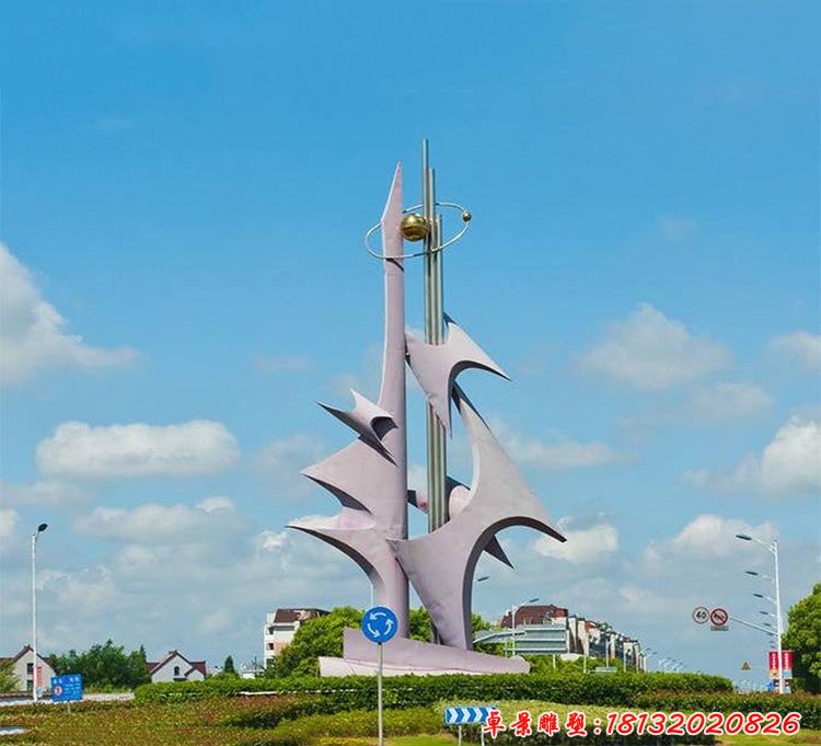 不銹鋼抽象雕塑，廣場(chǎng)不銹鋼雕塑