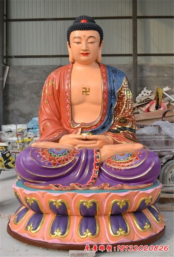 玻璃鋼如來(lái)佛雕塑，玻璃鋼佛像雕塑
