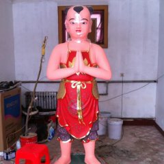 玻璃鋼善財?shù)袼?，寺廟神仙雕塑