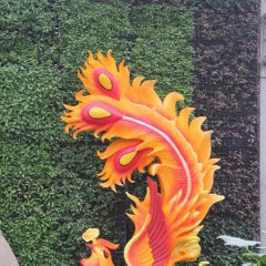 玻璃鋼鳳凰雕塑，彩繪鳳凰雕塑