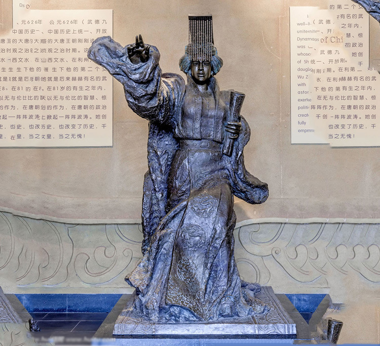武則天雕塑，玻璃鋼古代人物雕塑
