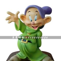 小矮人雕塑，玻璃鋼卡通人物