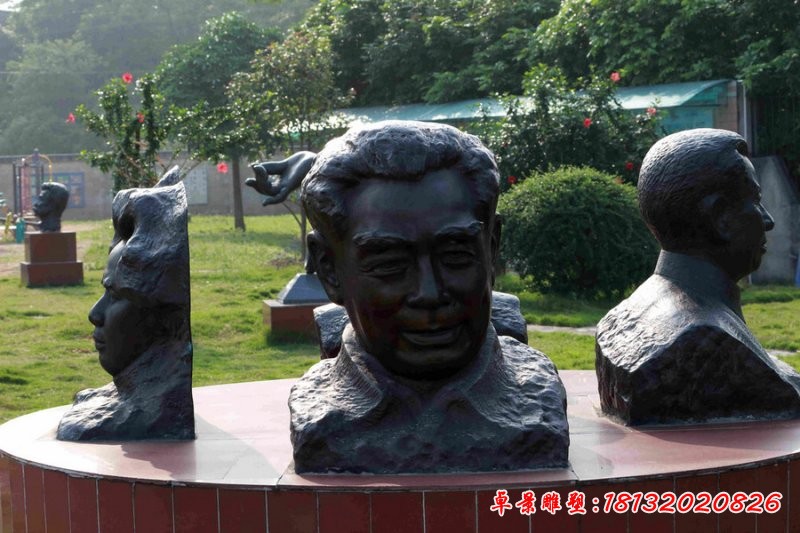 周總理頭像銅雕，偉人銅雕