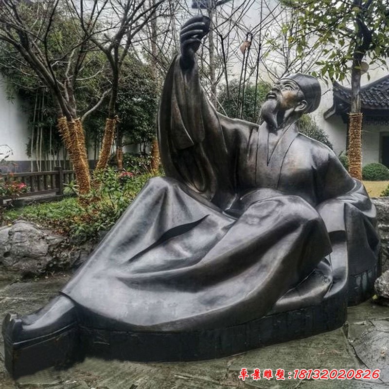 蘇軾人物雕塑，書畫家
