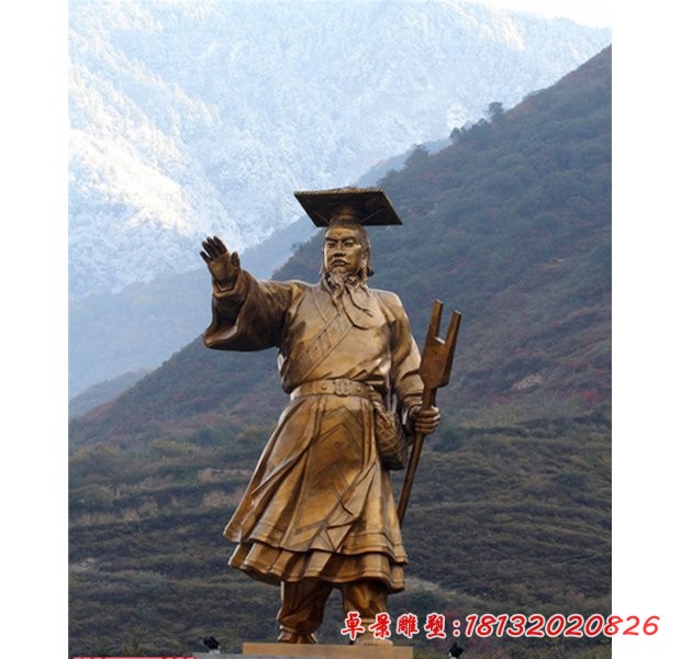 古代人物雕塑，大禹雕塑