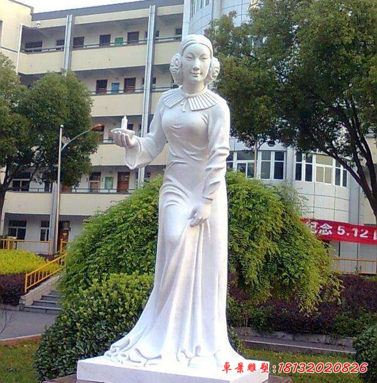 醫(yī)院名人石雕，南丁格爾石雕
