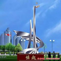 不銹鋼崛起景觀(guān)雕塑