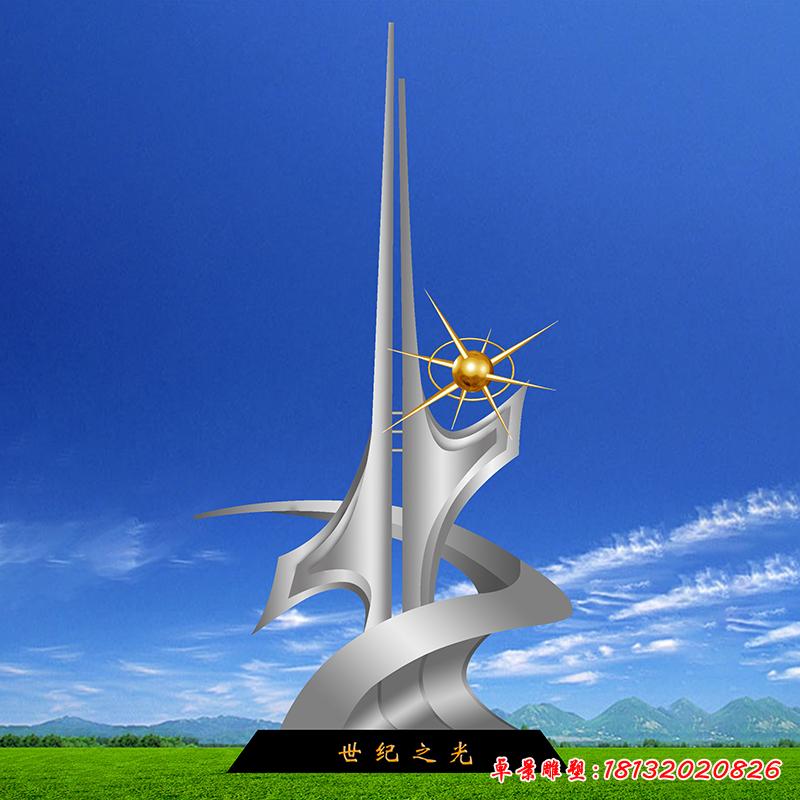 廣場(chǎng)不銹鋼城市標(biāo)志雕塑
