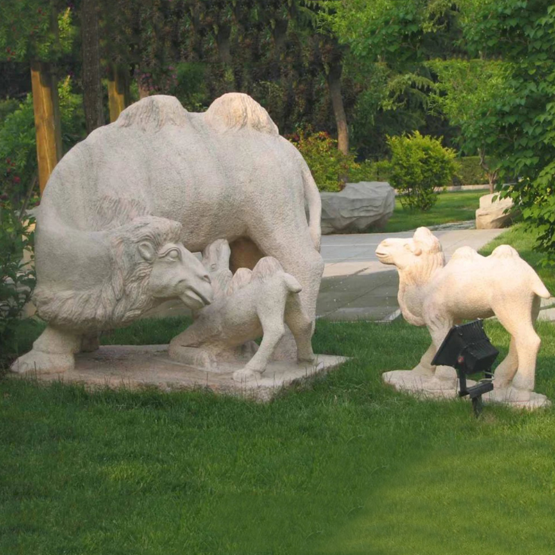 駱駝石雕,公園動(dòng)物雕塑