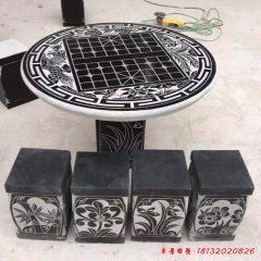 立體棋盤(pán)石雕
