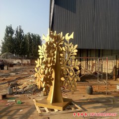 不銹鋼抽象樹(shù)雕塑