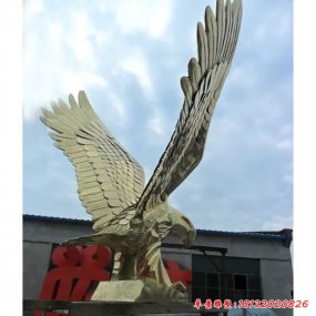 不銹鋼雄鷹動物雕塑