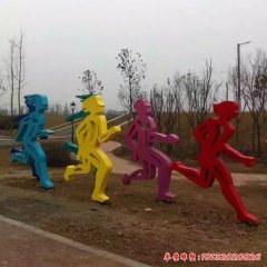 不銹鋼人物運(yùn)動雕塑