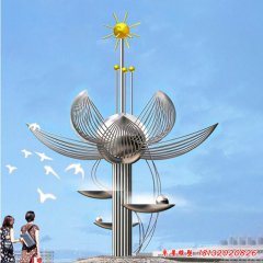同心廣場(chǎng)不銹鋼雕塑