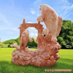 魚跳龍門石雕