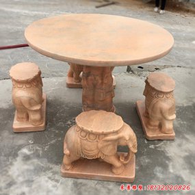 公園凳子石雕