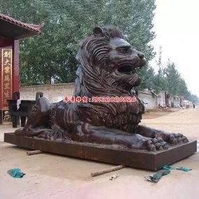 匯豐銀行門口的銅獅子