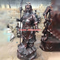 銅雕關公雕像