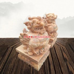 石雕貔貅一對