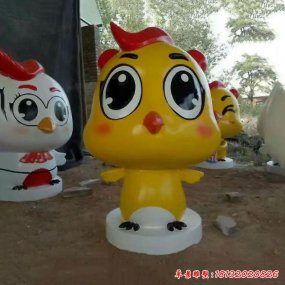 個性玻璃鋼大公雞雕塑